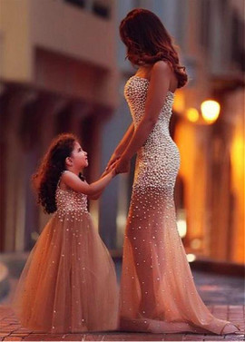 Above the Knee Flower Girl Dresses